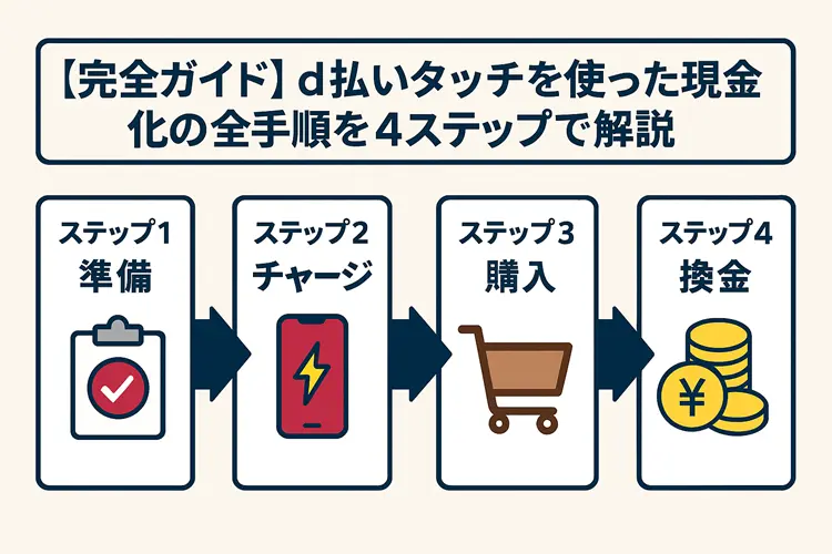d払いタッチを使った現金化の全手順